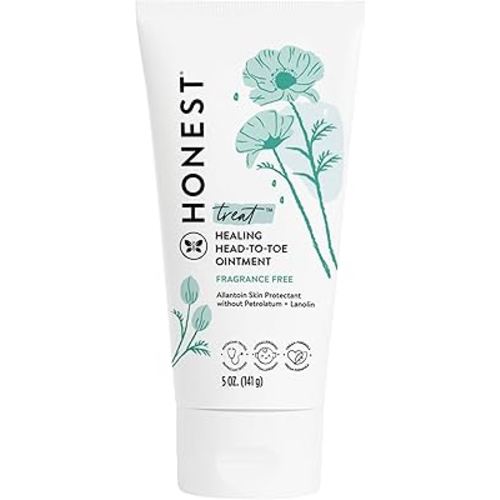 The Honest Company Head to Toe Multi-Purpose Healing Ointment | Gentle for Baby | Hypoallergenic, Vegan, Allantoin-Powered | 5 oz