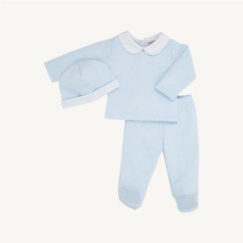 Hart's Hold Me Set (Pima Jacquard) - Buckhead Blue with Worth Avenue W