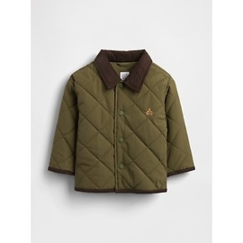Baby Recycled Quilted Barn Jacket | Gap