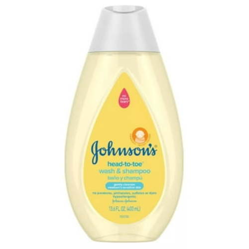 Johnson's Head-to-Toe Wash & Shampoo 13.6 fl oz (Pack of 6)