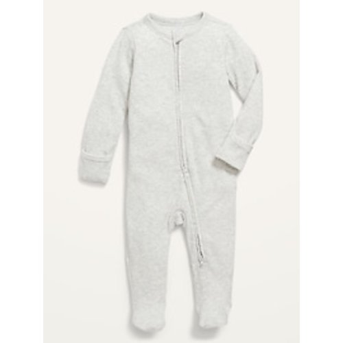 2-Way-Zip Sleep & Play Ribbed Footed One-Piece for Baby | Old Navy