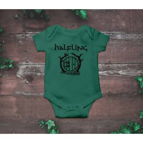 Halfling Onesies® Brand Baby Shirt | Lord of the Rings Baby Photo Prop | Nerdy Baby Gifts | Hobbit Door, One Ring Baby, Halfling Baby