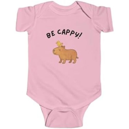 Be Cappy Capybara Infant Bodysuit, Cute Baby Onesie, Animal Lover, Newborn Outfit, Gender Neutral.