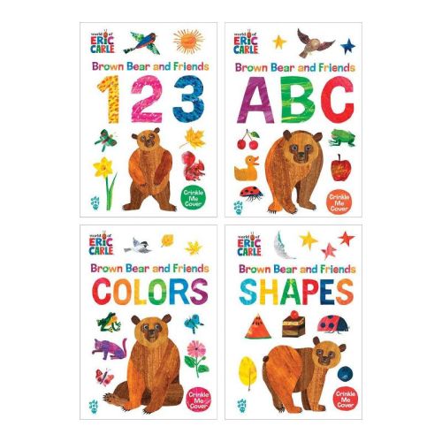 Kaplan Early Learning World of Eric Carle Brown Bear Friends Board Books - Set of 4