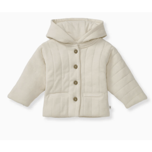 Organic Cotton Quilted Jacket - Oat – Burt's Bees Baby (0-3 month)