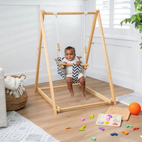 Spruce - Baby and Toddler Foldable Swing Set with