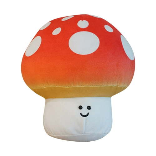 Plush, Realistic Plant Stuffed Toys Mushroom Plushies Small Cute Soft Huggable Smiling Plush Toy Gifts For Kids Stuff Boys Animal That Plays Music Girls 1 Year (One Size, Red) ZMT EcoFun