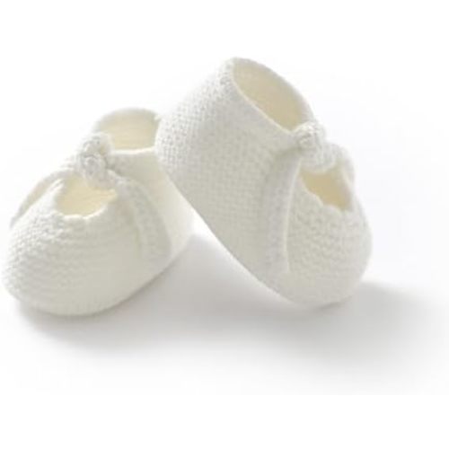 DovFanny Newborn Baby Booties Soft Knit First Walking Shoes Gift for Infant Boy Girl - Breathable Baby Shoes