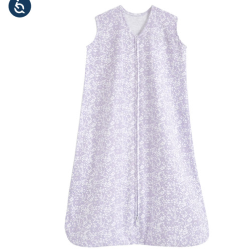 Aster Flowers Cotton Wearable Baby Blanket L | HALO