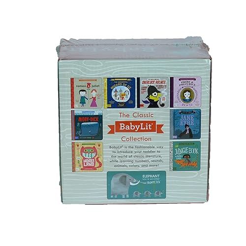 The Classic Baby Lit Collection Boxed Set - Romeo & Juliet, Wizard of Oz, Sherlock Holmes, Pride & Prejudice, Moby Dick, Jane Eyre, Alice in Wonderland, Jungle Book
