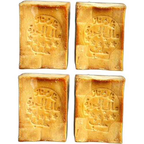 Aleppo Soap (4 Pack - 7 oz each)%20 Laurel Oil,%80 Olive Oil, Traditional Production, Natural - Vegan – Handmade