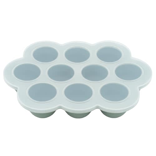 WeeSprout Silicone Baby Food Freezer Tray with Clip-on Lid - Perfect Storage Container for Homemade Baby Food, Vegetable & Fruit Purees, and Breast Milk