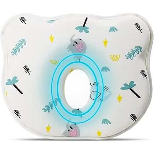 2025 New Upgrade Donut Soft and Cozy Pillow Prеvents FΙat hеad and Shapеs hеad Hеad Pillow(Elephant)
