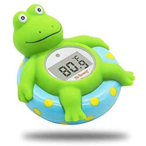 Doli Yearning Baby Bath Thermometer with Room Temperature| Fahrenheit and Celsius|Frog Lovely Shape|Kids' Bathroom Safety Products| Bath Toys…