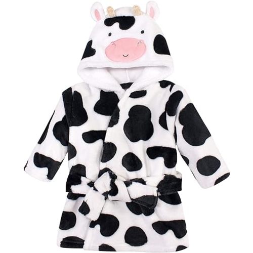 Hudson Baby Unisex Baby Plush Animal Face Bathrobe