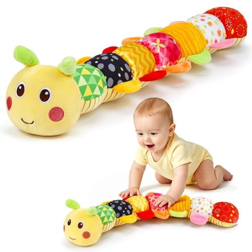 Baby Toys 0-6 Months Musical Stuffed Caterpillar Newborn Tummy Time Toys