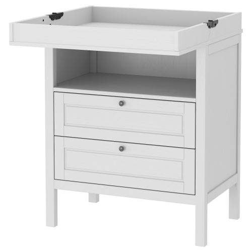 SUNDVIK Changing table/chest - gray