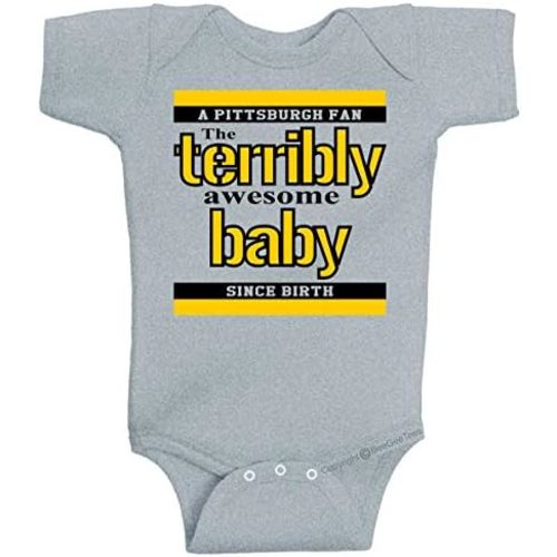 Pittsburgh Terribly Awesome Baby Funny Parody One Piece