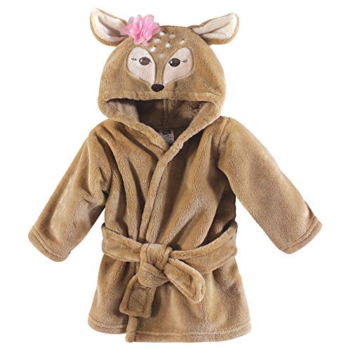 Hudson Baby Unisex Baby Plush Animal Face Bathrobe