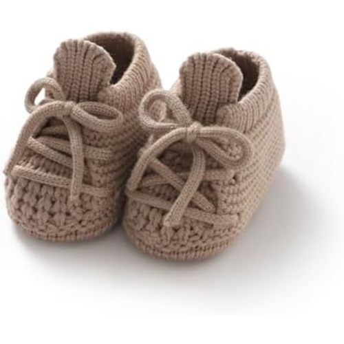 Neiwech Baby Booties Newborn First Walks Shoes Cozy Warm Knit Soft Booties for Infant Boy Girl