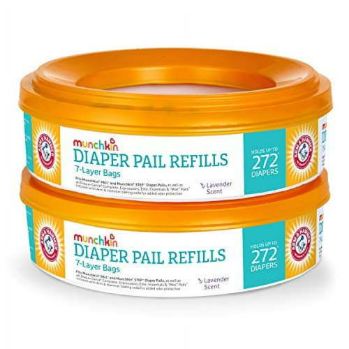 Munchkin Arm & Hammer Diaper Pail Refill Rings, 544 Count, 2 Pack (272 Count Each)