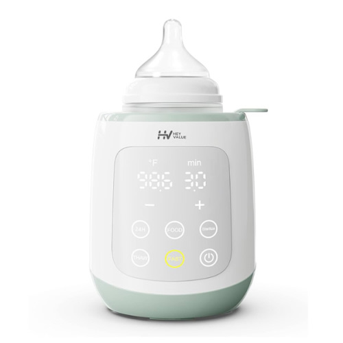 Bottle Warmer, 10-in-1 Fast Baby Bottle Warmer for Breastmilk or Formula with Timer, IMD LED Display, Accurate Temperature Control, Automatic Shut-Off, BPA-Free, Bottle Warmers for All Bottles (Green)