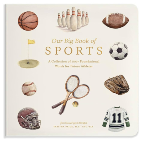 Our Big Book of Sports: A Collection of 100+ Foundational Words for Future Athletes (Tabitha Paige Children's Book Series)