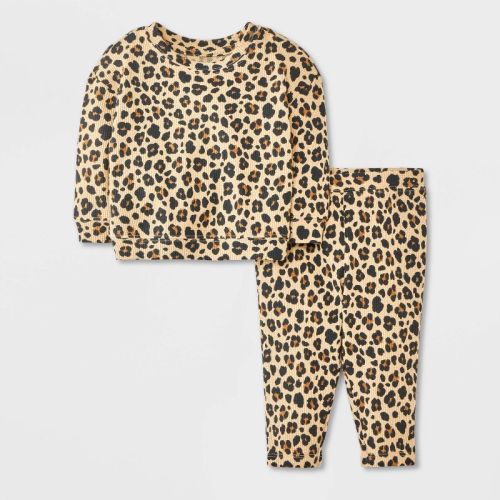 Baby Girls' 2pc Waffle Sweatshirt & Legging Set - Cat & Jack™