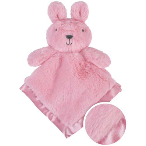 Gerber Baby Boy or Girl Gender Neutral Ultra Plush Security Blanket with Satin Trim