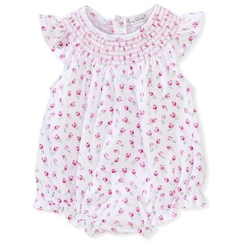Kissy Kissy Newborn Girls Newborn-24 Months Flutter-Sleeve Tulip Blossom Romper