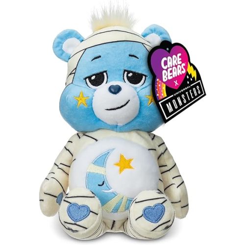 Care Bears Universal Monsters 9" Fun Size Plush - Bedtime Bear as The Mummy - Soft, Huggable Plushie, Stuffed Animal for Girls and Boys, Ages 4+