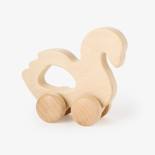 Wooden Push Toy Swan – Elegant Baby