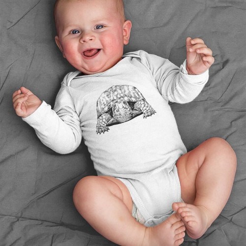 Eastern box turtle Baby Bodysuit, Land Turtle Baby Clothes, Baby Boy Outfit, Girl Shirt, Funny Baby Shower Gift, Toddler Kids Youth Tshirt