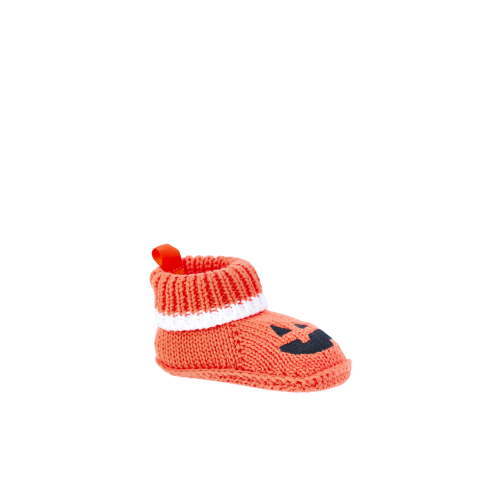 Carter's Child of Mine Baby Boys or Girls Halloween Pumpkin Slippers, Sizes 0M-6M