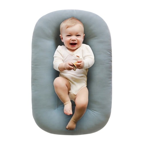 Snuggle Me Organic Lounger Curve - Slate