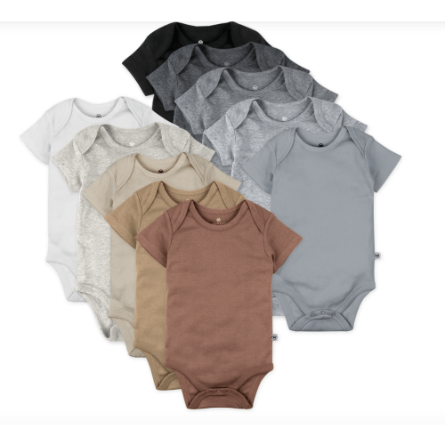 10-Pack Organic Cotton Short Sleeve Bodysuits | Honest Baby Clothing