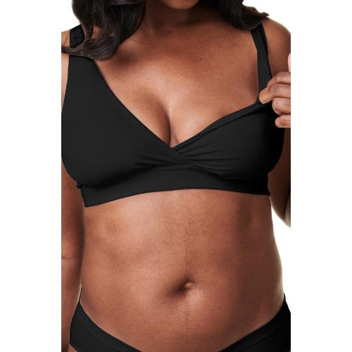 Maternity Ballet Everyday Maternity/Nursing Bralette, Black