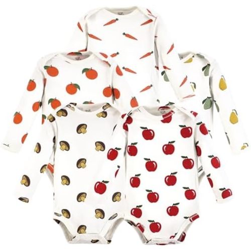 Touched by Nature baby-girls Organic Cotton Long-sleeve Bodysuits