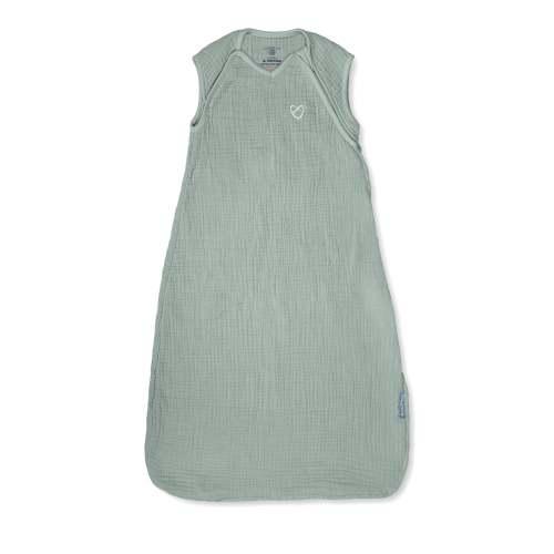 SwaddleMe by Ingenuity Muslin Night Sack Sleeper, Size 3-18 Months, 1pk - Moss
