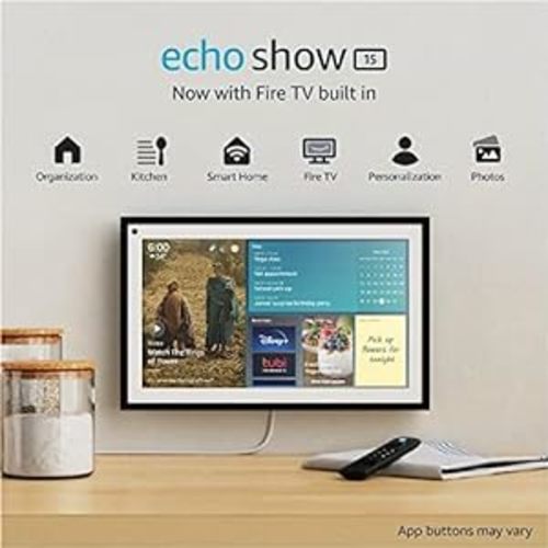 Amazon.com: Echo Show 15 | Full HD 15.6" smart display with Alexa and Fire TV built in | Remote included : Amazon Devices & Accessories
