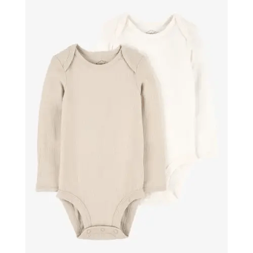 Baby 2-Pack Long-Sleeve PurelySoft Bodysuits - Carter's | Carter's
