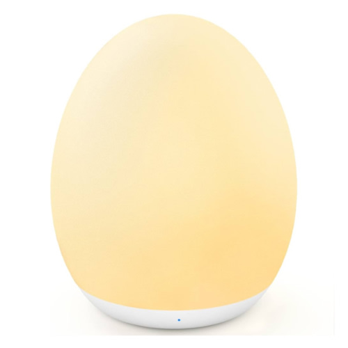 MediAcous Night Light for Kids, Baby Egg Light for Nursery, 7 Colors Changing & Stepless Dimming, Soft Silicone Touch Night Lamp with 1 Hour Timer, Rechargeable Nursery Night for Breastfeeding