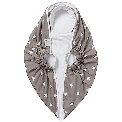 Snuggleundl - USA 5-Point CarSeat-Safe Baby Lift Blanket Insert (Baby Starlight, Bunting w/Handles) Liner Wrap for Baby Boys & Girls 0-12 Months