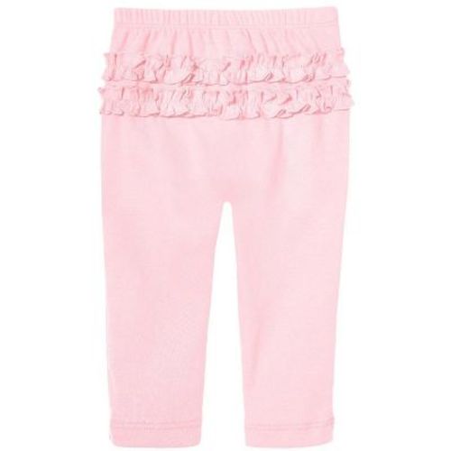 City Threads USA-Made Baby Ruffle Butt Soft Cotton Leggings | Deep Purple - 6/9M