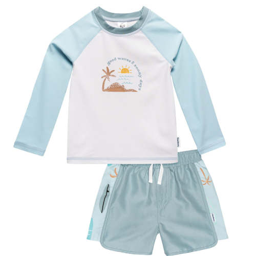 2-Piece Baby & Toddler Boys UPF 50+ Surf Rash Guard & Swim Trunks Set – Gerber Childrenswear