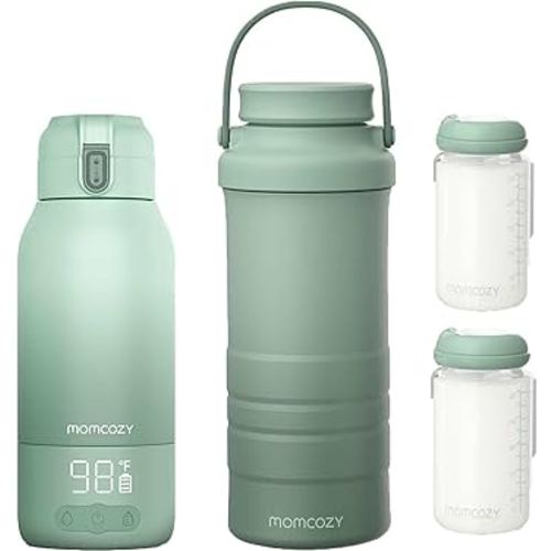 Momcozy Portable Milk Warmer for Travel & Momcozy 22oz Portable Breast Milk Cooler for Outdoor