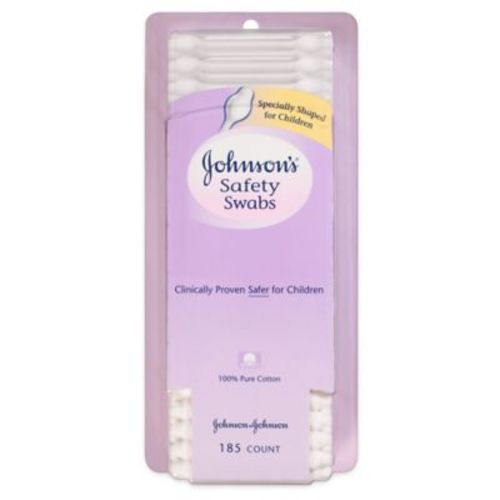 Johnson & Johnson® 185-Count Cotton Swabs - WHITE