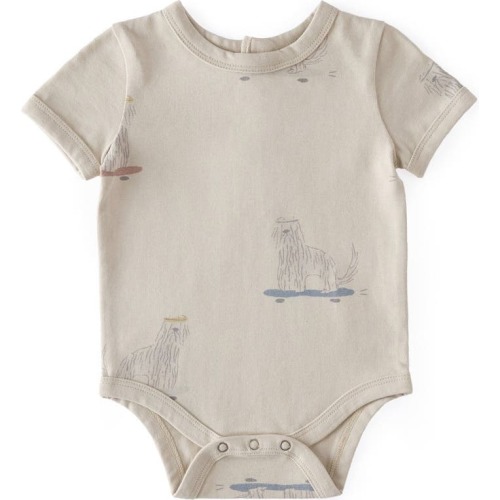 Baby Print Organic Cotton Bodysuit, Tail Spin