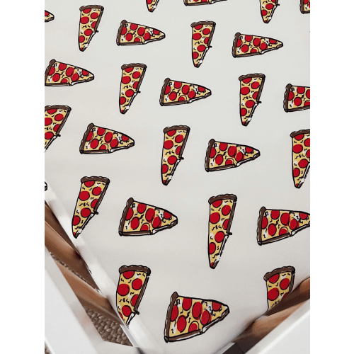 Stretch Mini Crib Sheet, Pizza