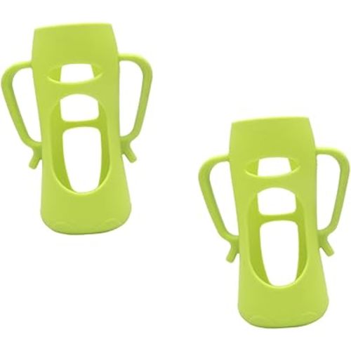 2 Pcs Silicone Protective Covers for Pigeon Baby Bottles Drop Resistant Feeding Bottle Sleeves Colorful Milk Bottle Protectors for Feeding